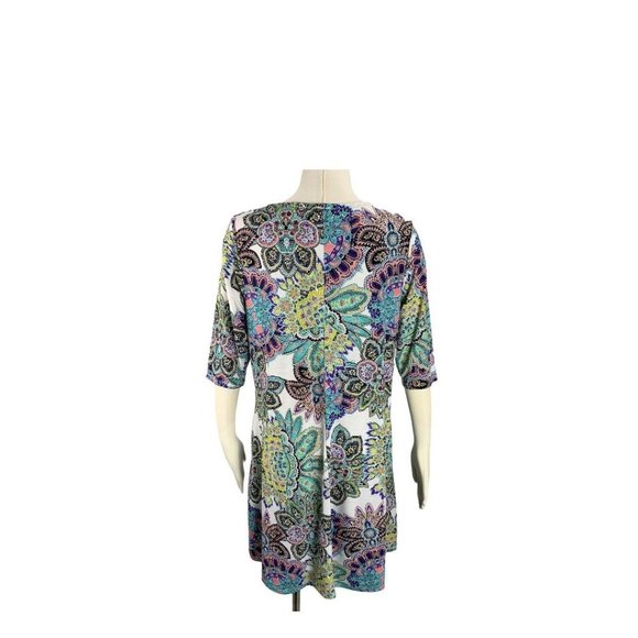Discount Divas Large Dress Pockets Stretch Boutique Pockets Floral Spring Pink T - Picture 4 of 8